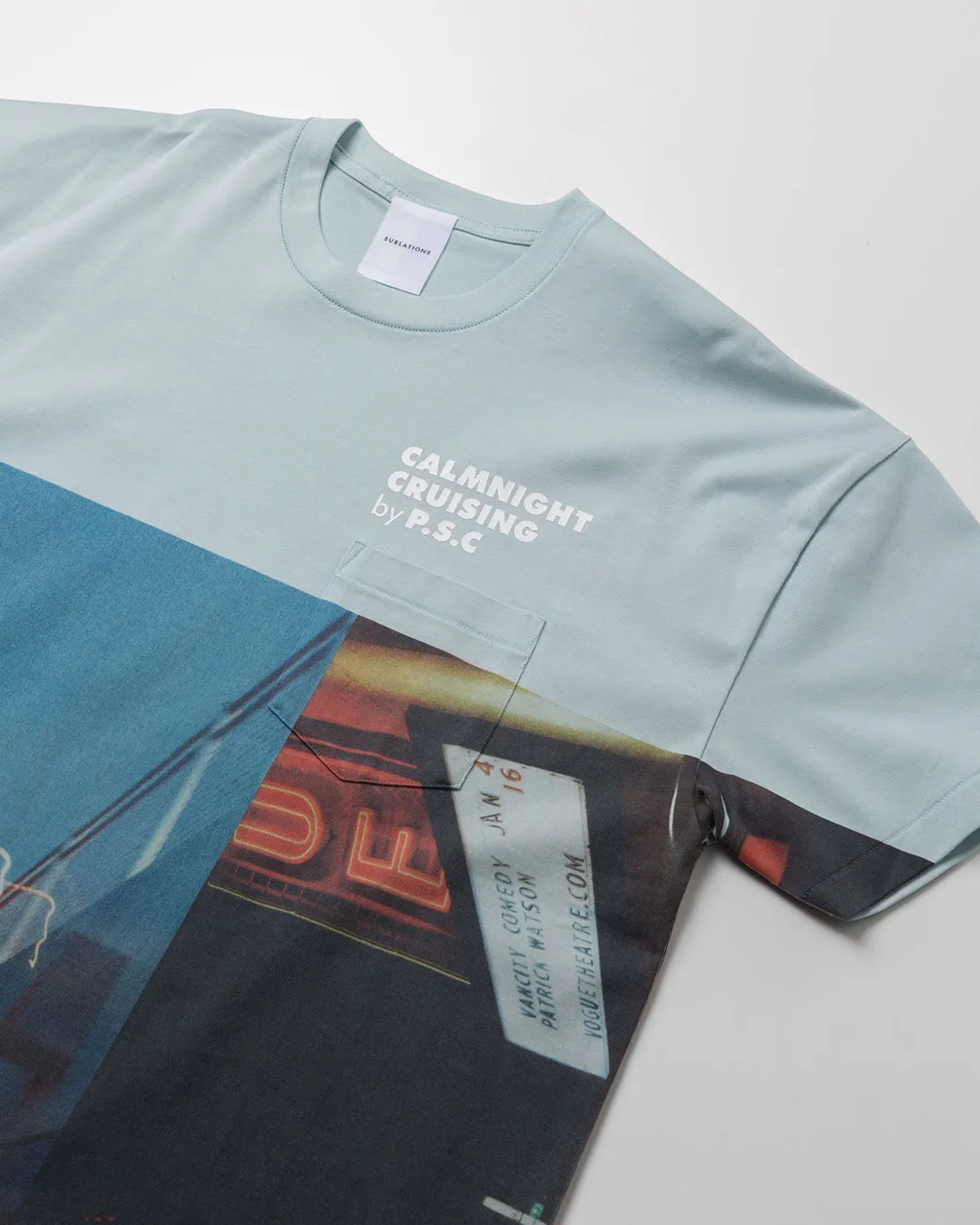 CALMNIGHT CRUISING T-SHIRT .09【L.BLUE】