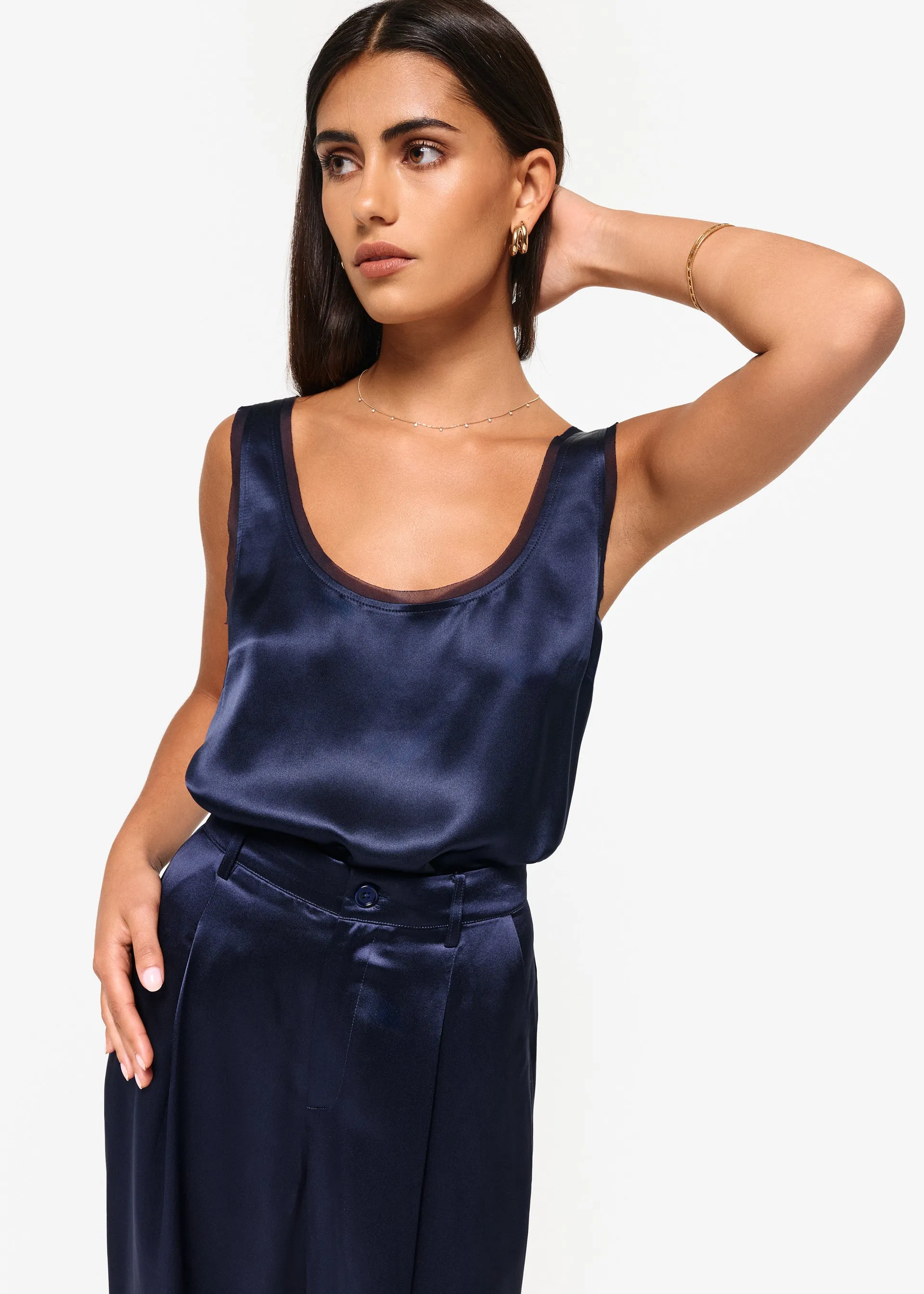 CAMI NYC Nilou Cami - Navy