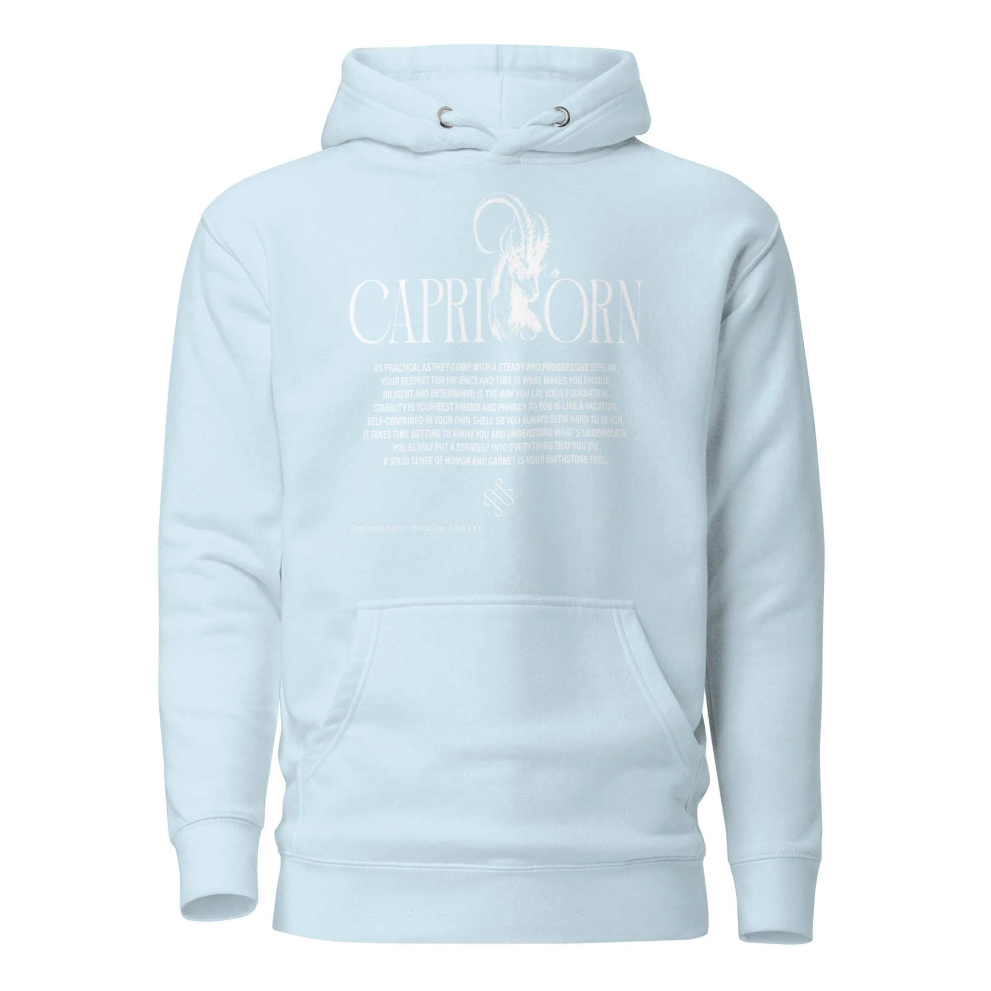 Capricorn Unisex Zodiac Poetry Hoodie