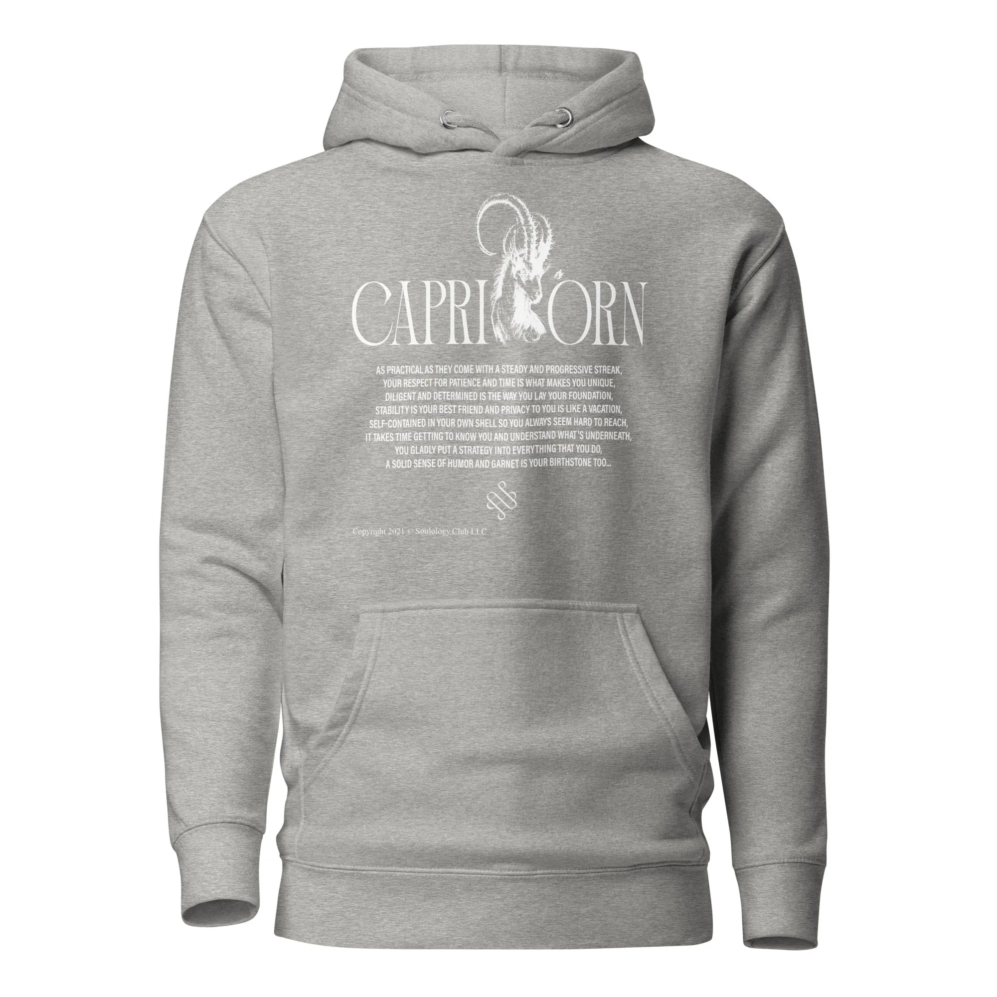 Capricorn Unisex Zodiac Poetry Hoodie