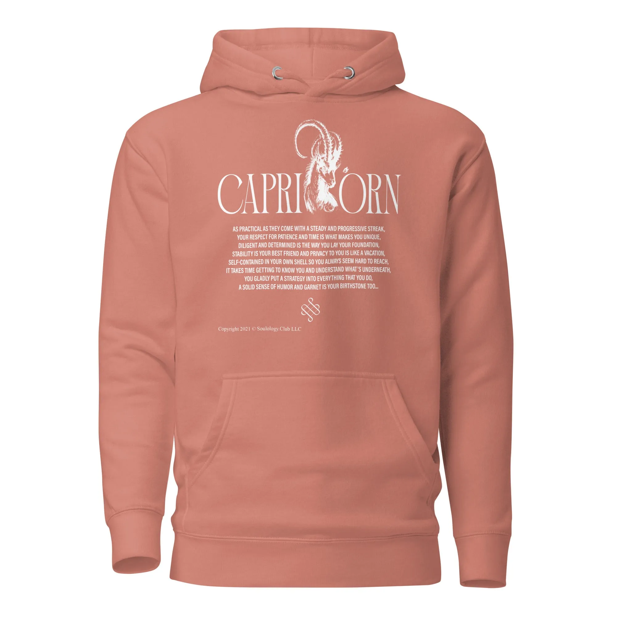 Capricorn Unisex Zodiac Poetry Hoodie