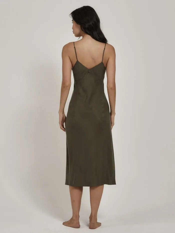 Chelsea Slip Dress - Tarmac