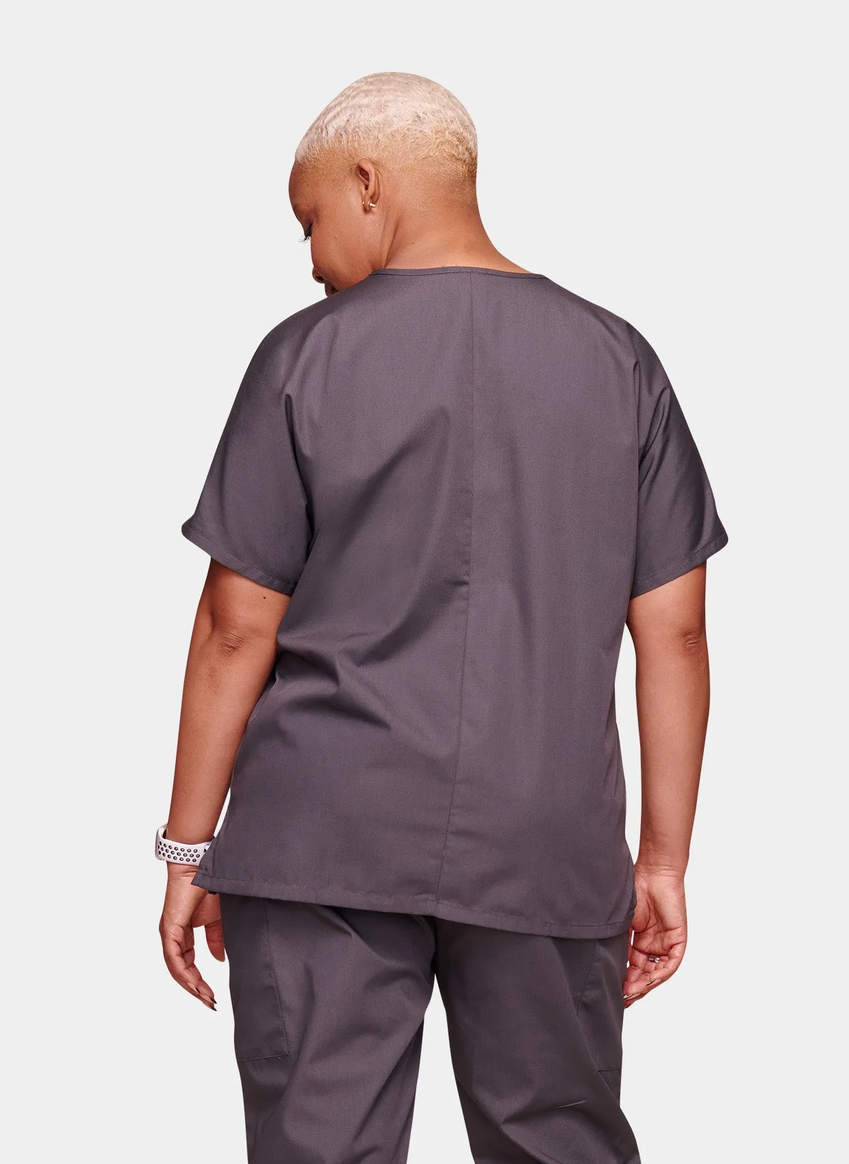 Cherokee Unisex Scrub Top - Pewter