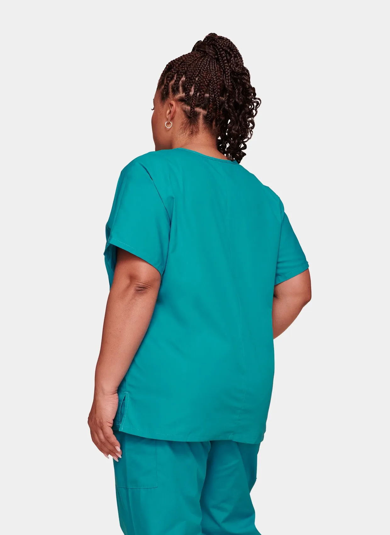 Cherokee Unisex Scrub Top - Teal