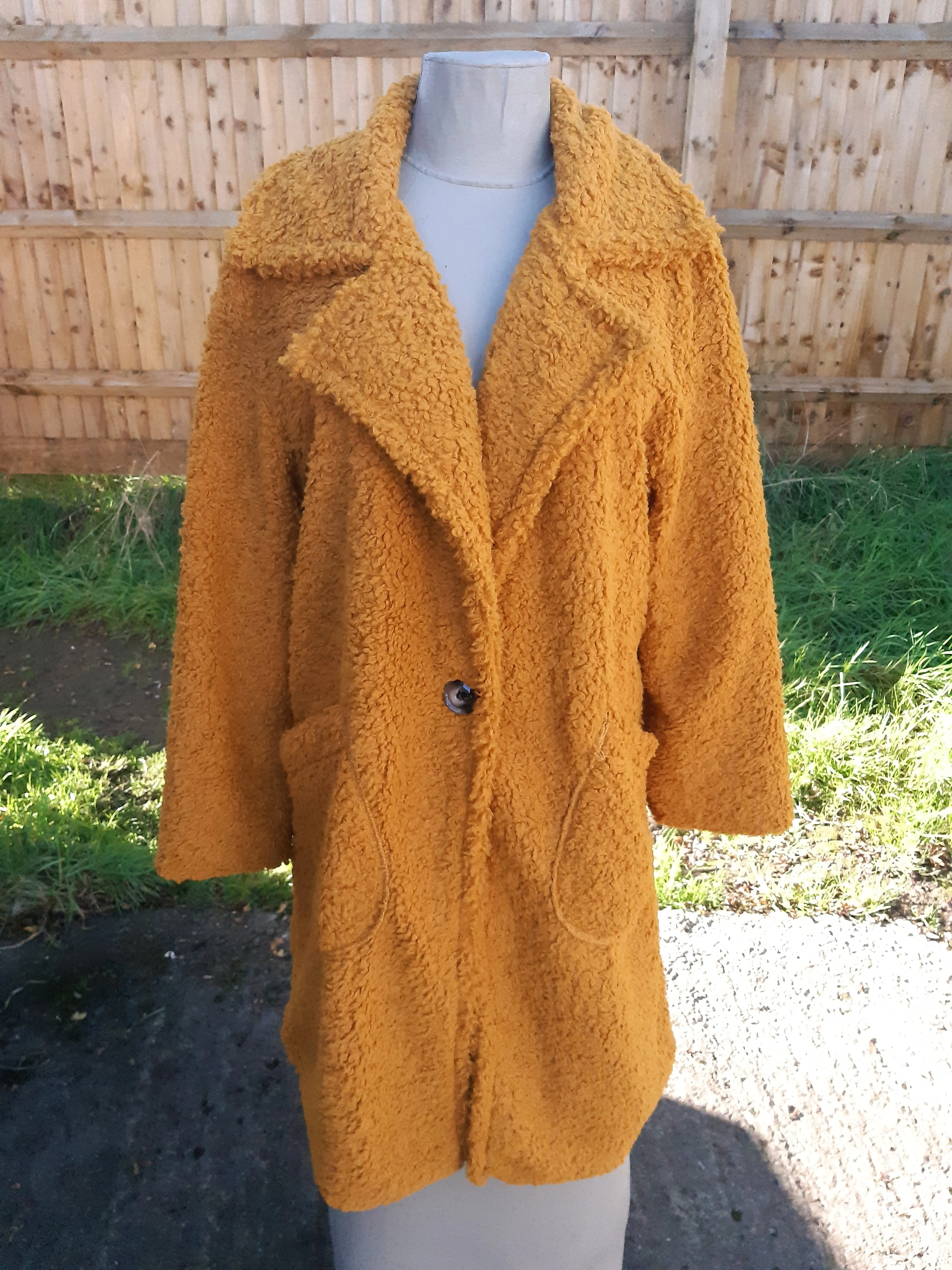 CINDY - ITALIAN TEDDY BEAR COAT WITH POCKETS