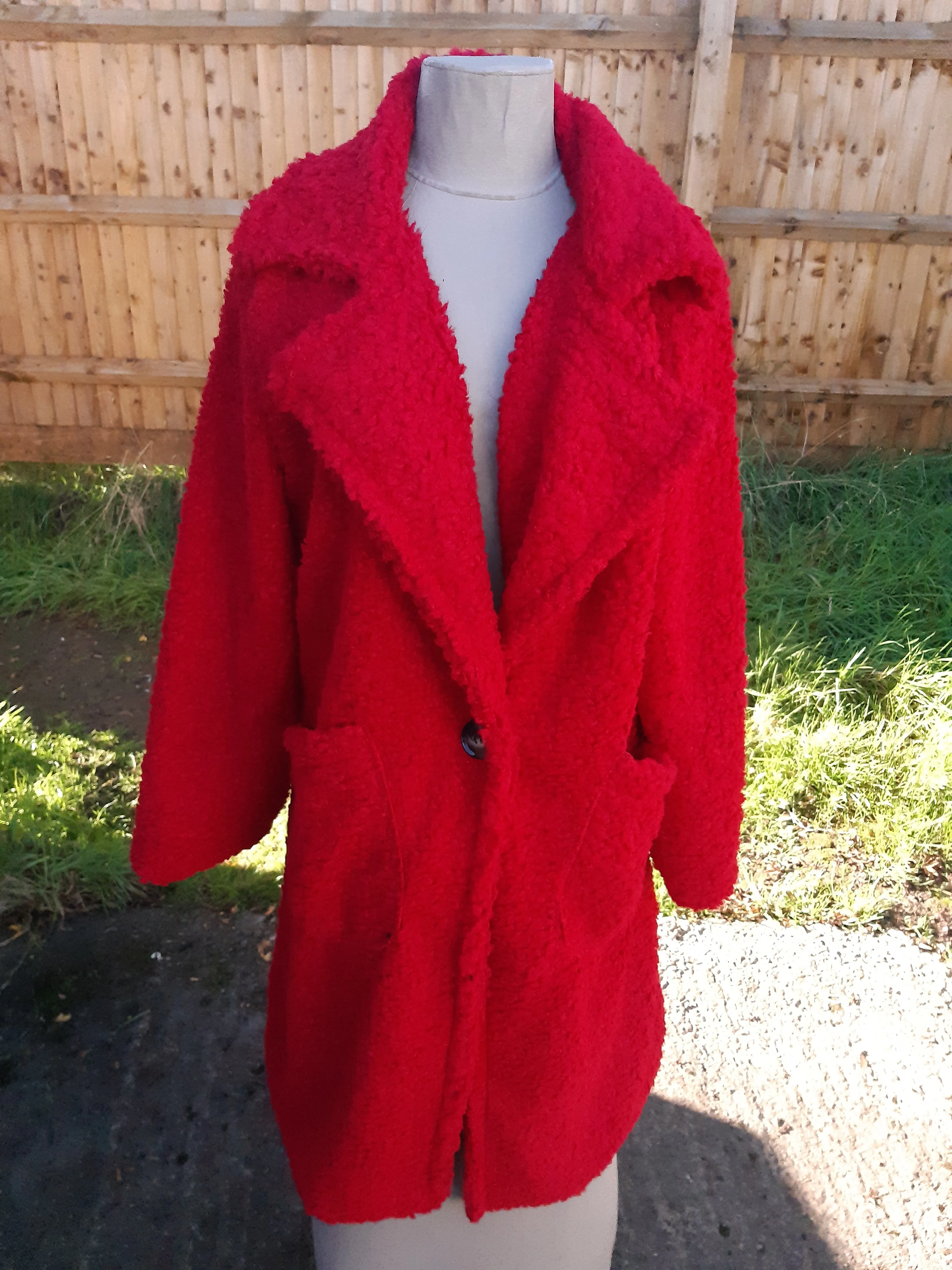 CINDY - ITALIAN TEDDY BEAR COAT WITH POCKETS