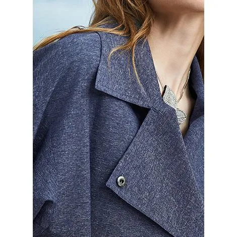 Classic Calf-Length Wool Blend Coat