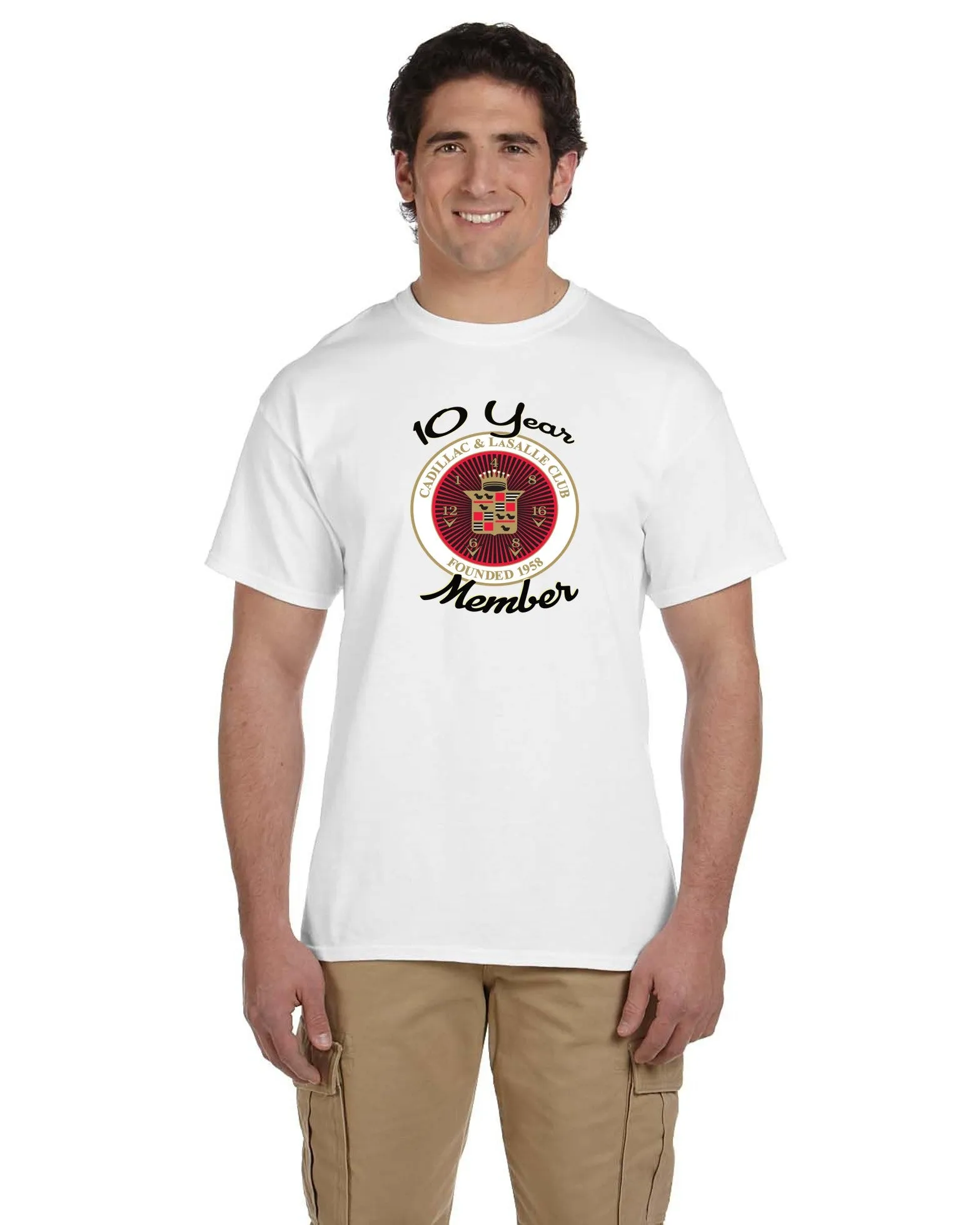 CLC Cadillac LaSalle CLUB MEMBER 10 YEAR ANNIVERSARY T-SHIRT