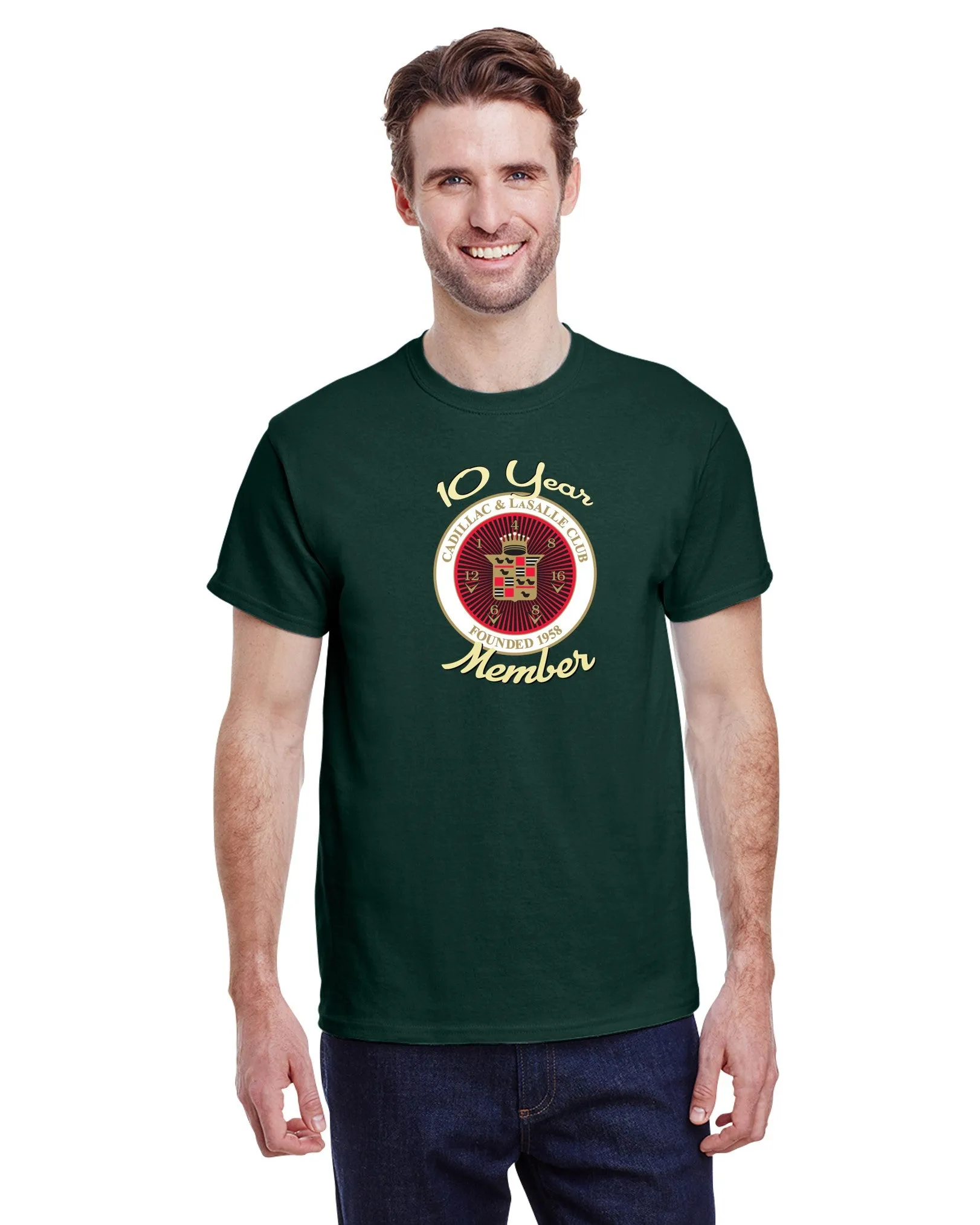 CLC Cadillac LaSalle CLUB MEMBER 10 YEAR ANNIVERSARY T-SHIRT