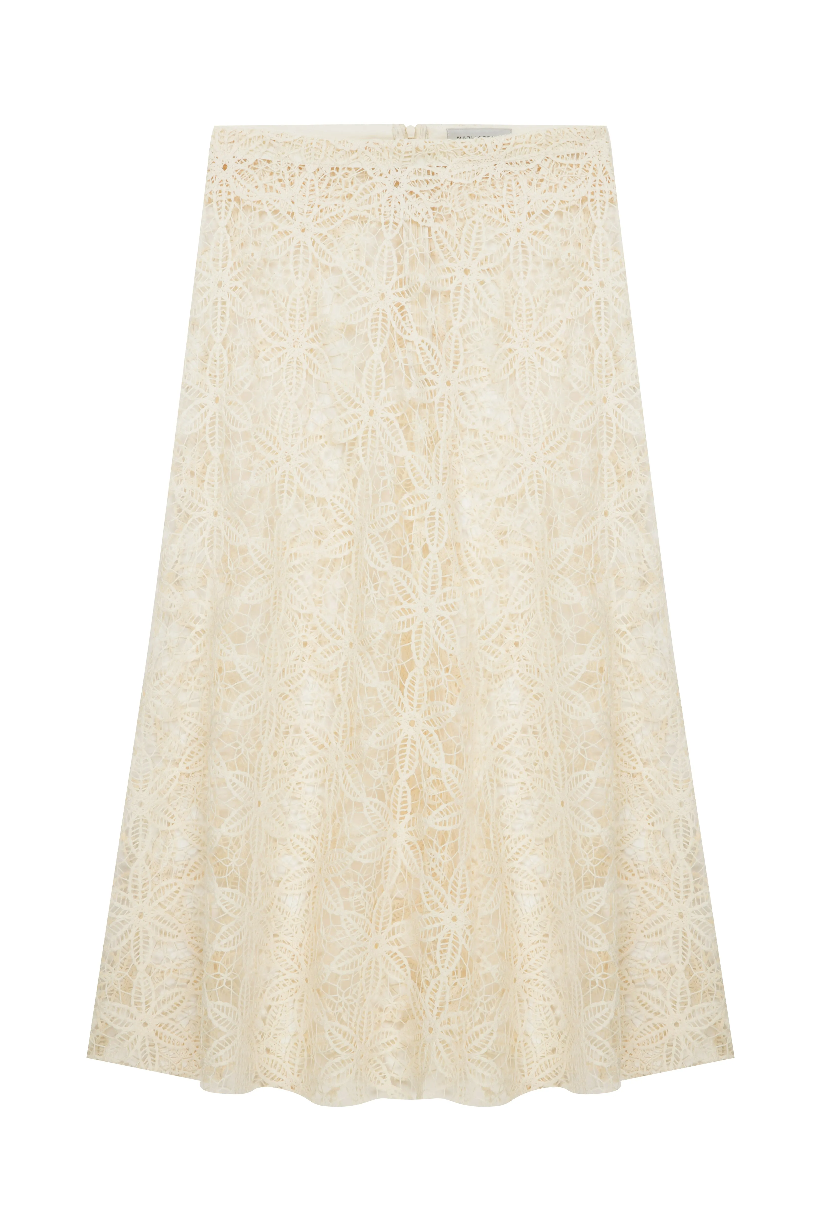 Clea Crochet Midi Skirt in Pear Sorbet