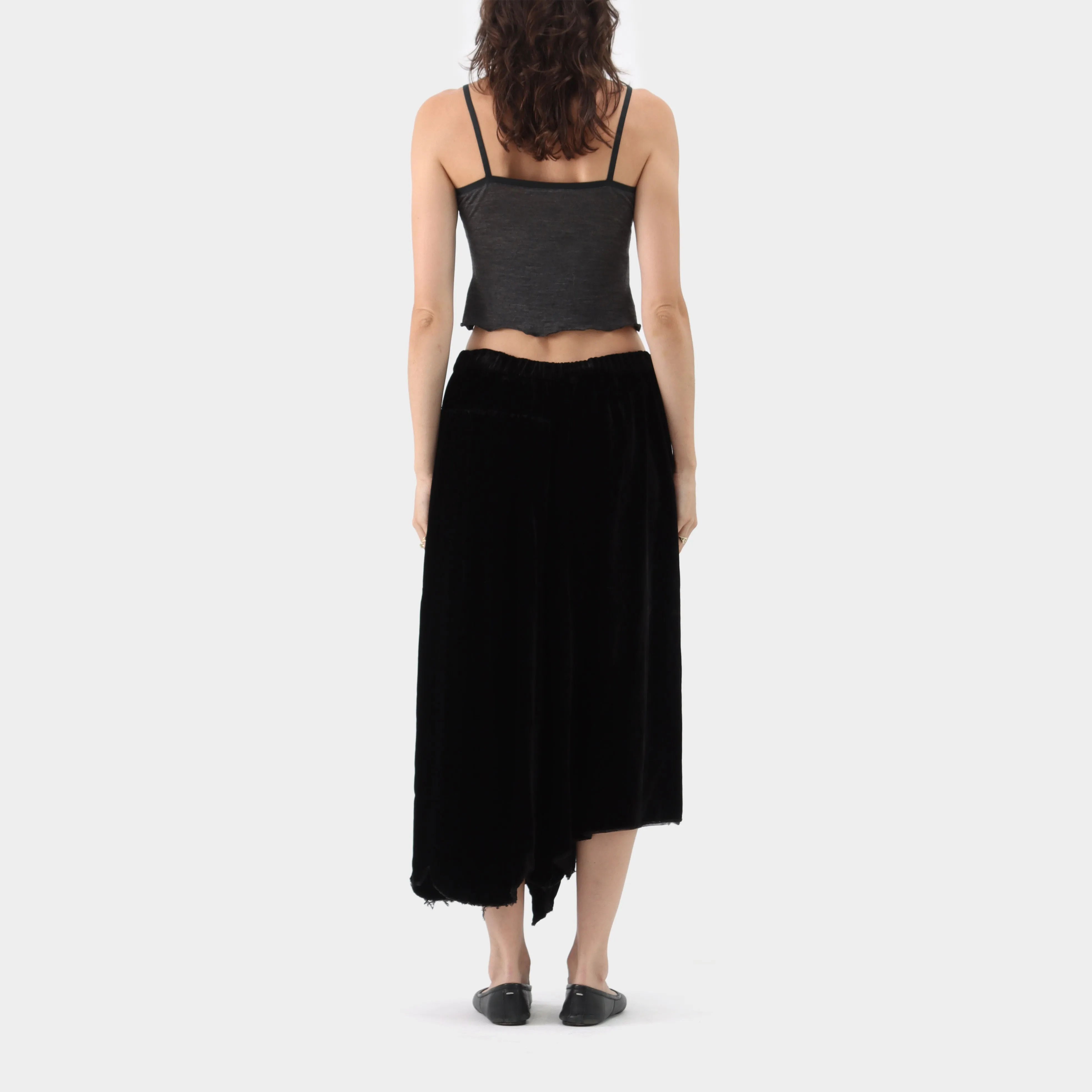 Comme des Garçons Comme des Garçons Velvet Scalloped Trim Culottes