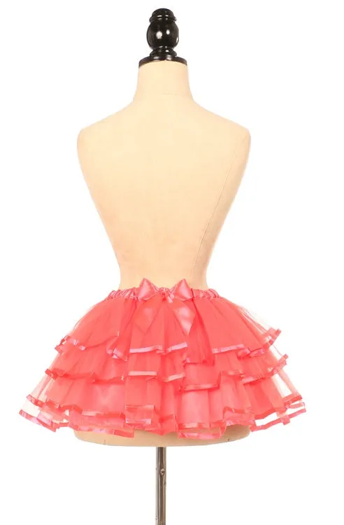 Coral Ribbon Tutu - Queen Size