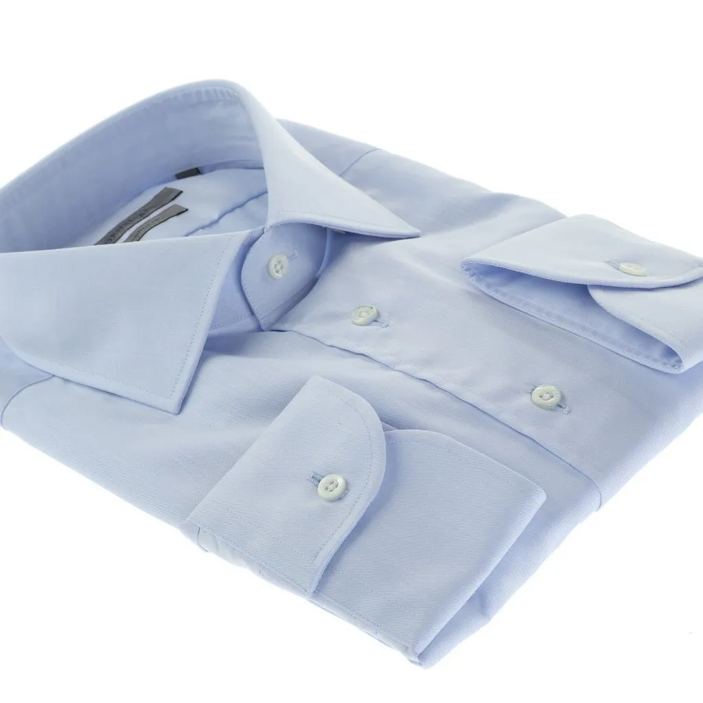 CORNELIANI Wrinkle Free Twill Shirt SKY BLUE