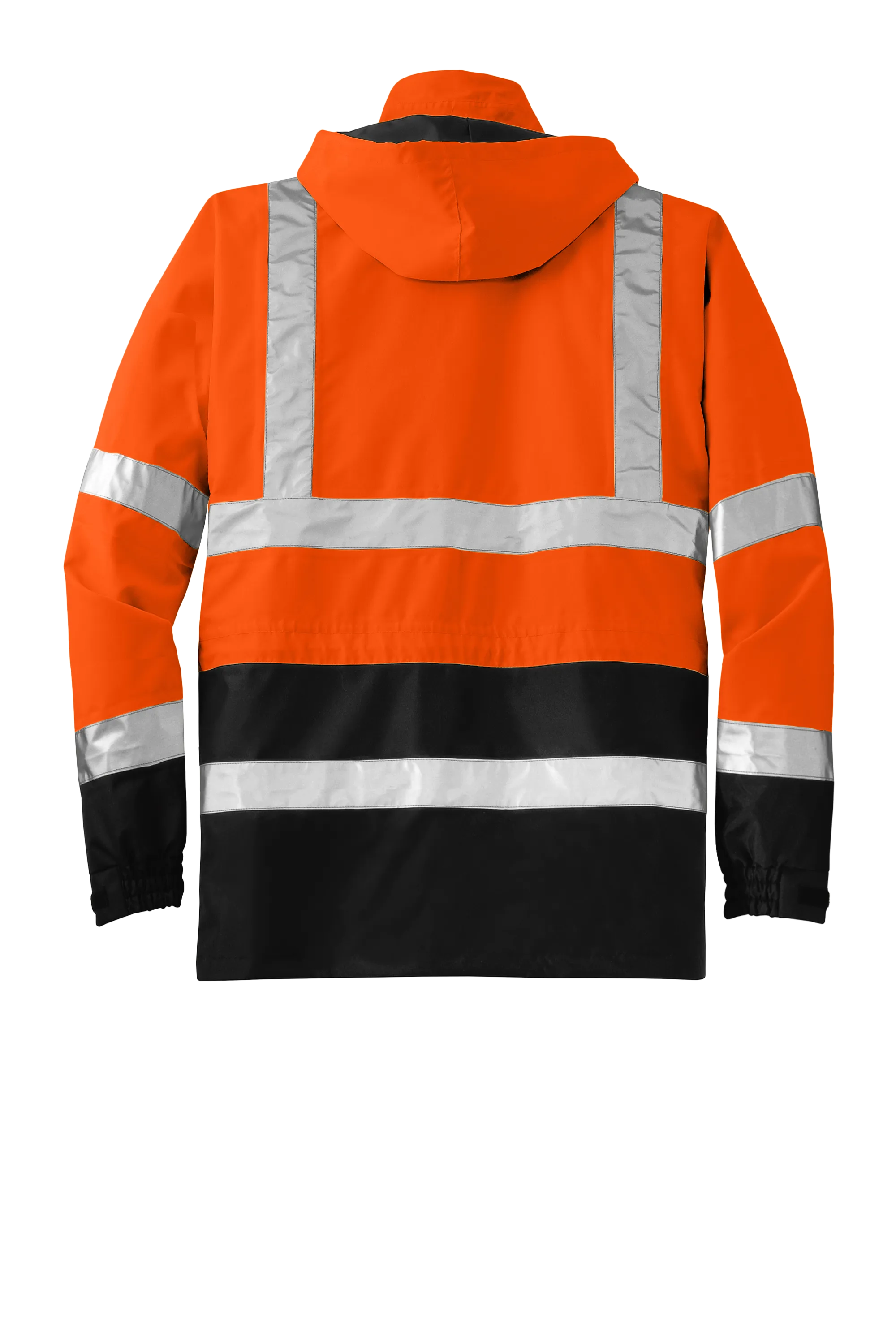 CornerStone® - ANSI 107 Class 3 Waterproof Parka - Safety Orange / Black