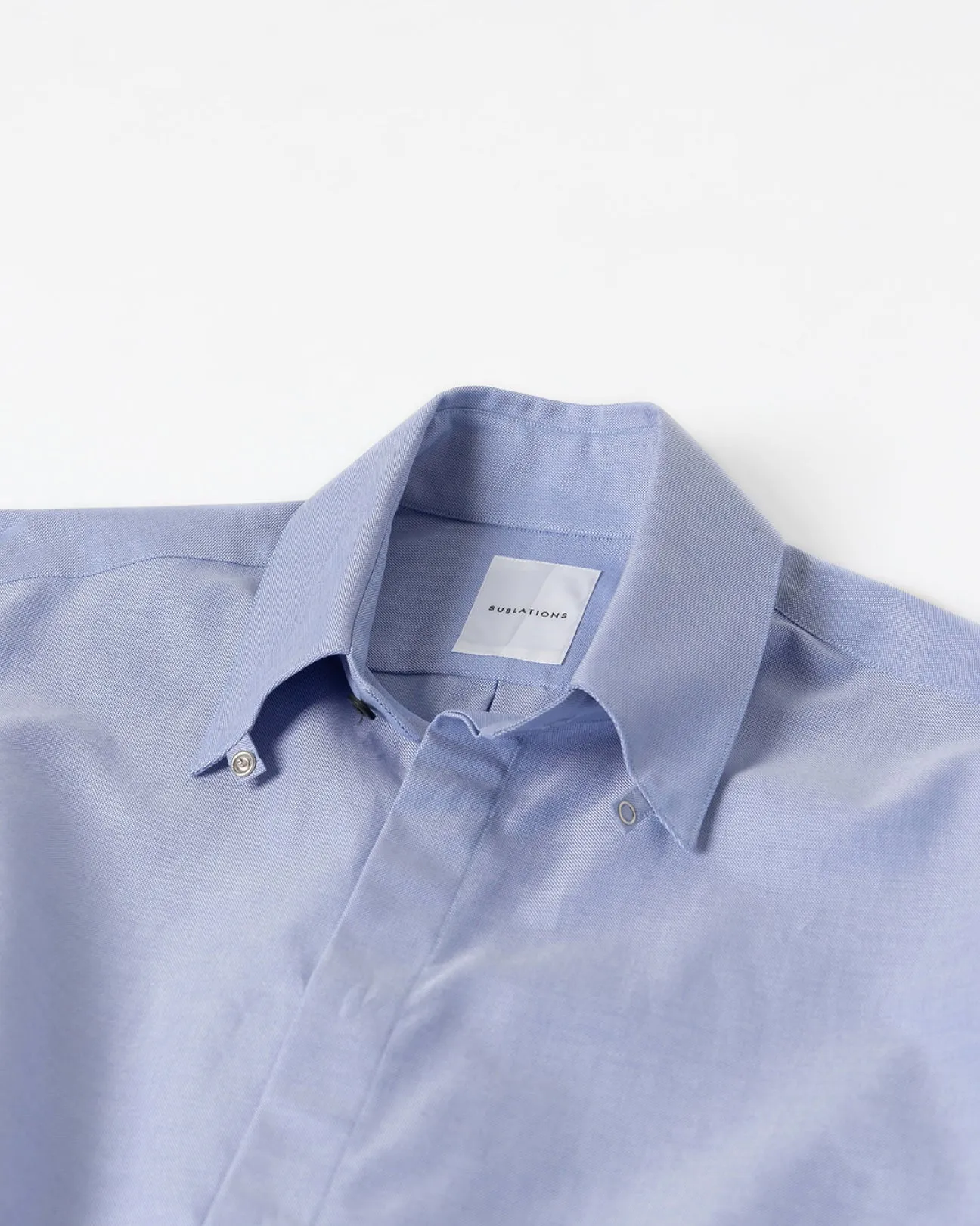 COTTON TAB COLLAR SHIRT .06【SAX BLUE-OXFORD】