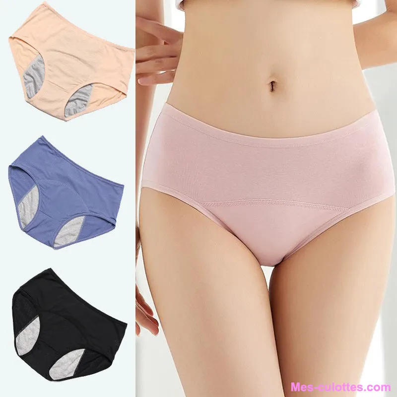 Culotte Menstruelle Silya - (Culotte anti-urinaire en Coton BIO)