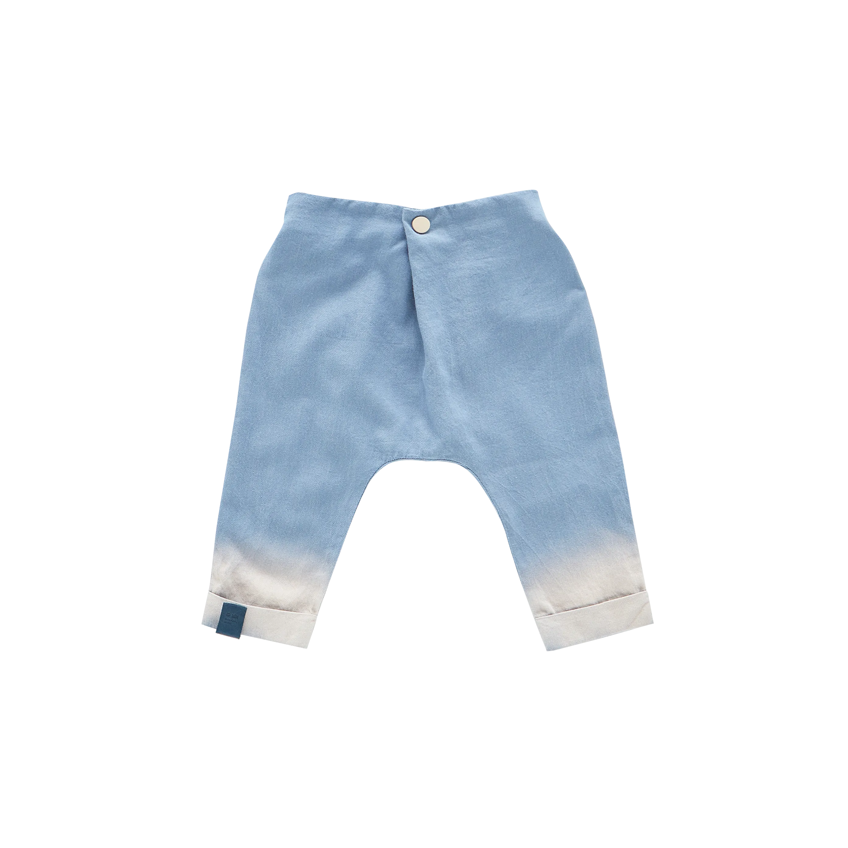 Denim Baby Joggers with Front Pleat | Light Blue