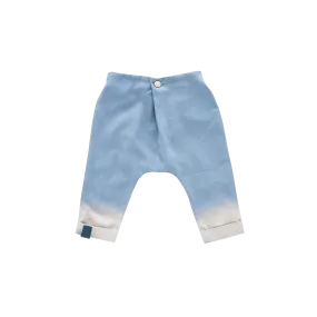 Denim Baby Joggers with Front Pleat | Light Blue