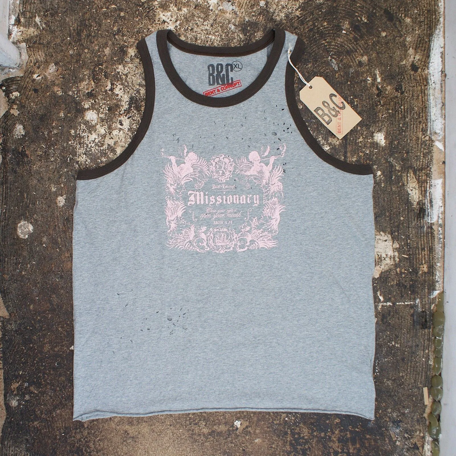 Distressed Vest Tank Top