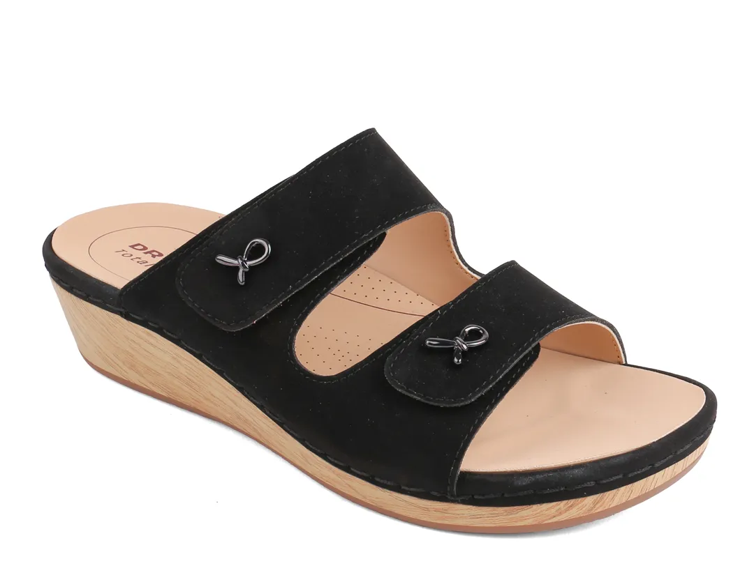 DR.KONG WOMEN REMOVABLE INSOLE SANDALS DK-S8000408E3-BLK(RP : $189)