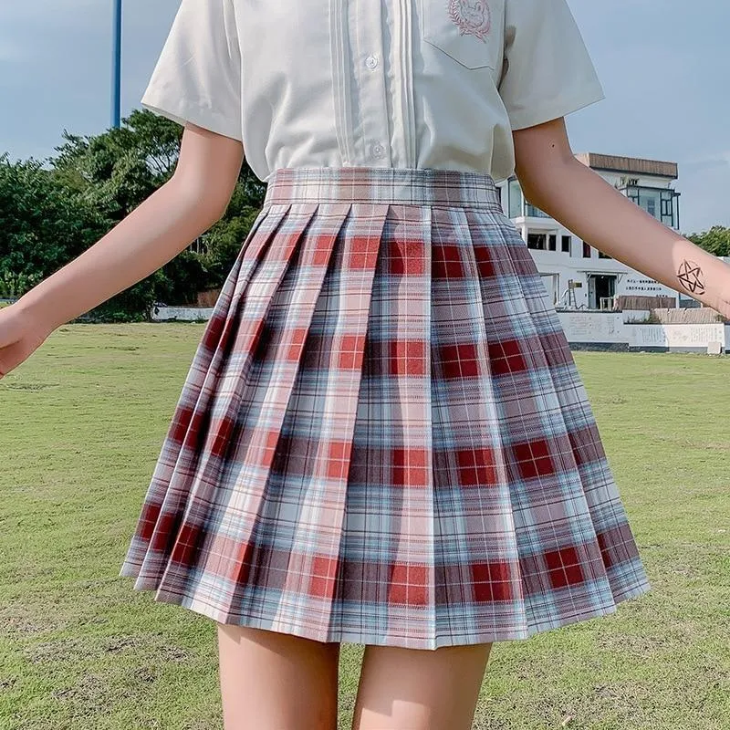 Electric Plaid Skirt (17 Colors)