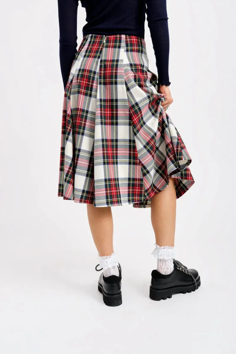 Eliza Faulkner Berkley Skirt (White Plaid)