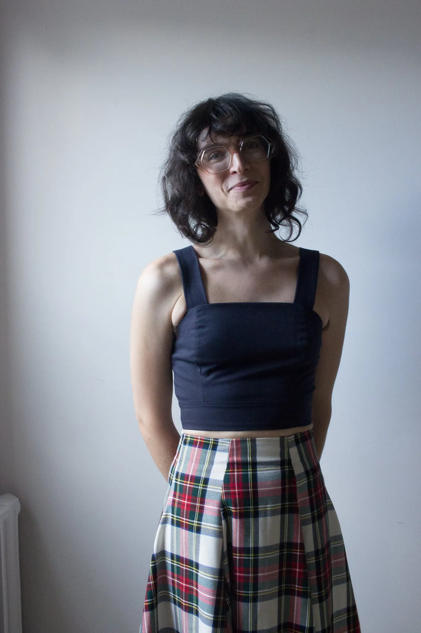 Eliza Faulkner Berkley Skirt (White Plaid)