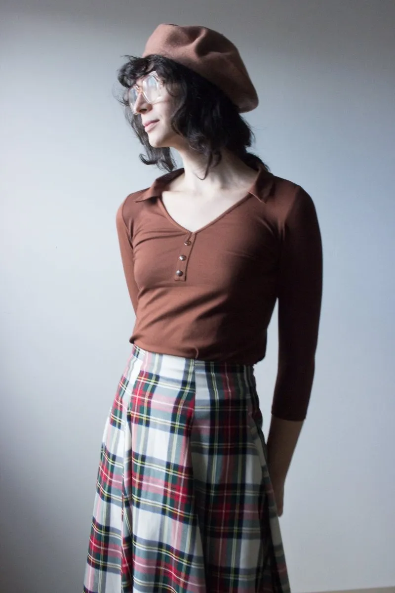 Eliza Faulkner Berkley Skirt (White Plaid)