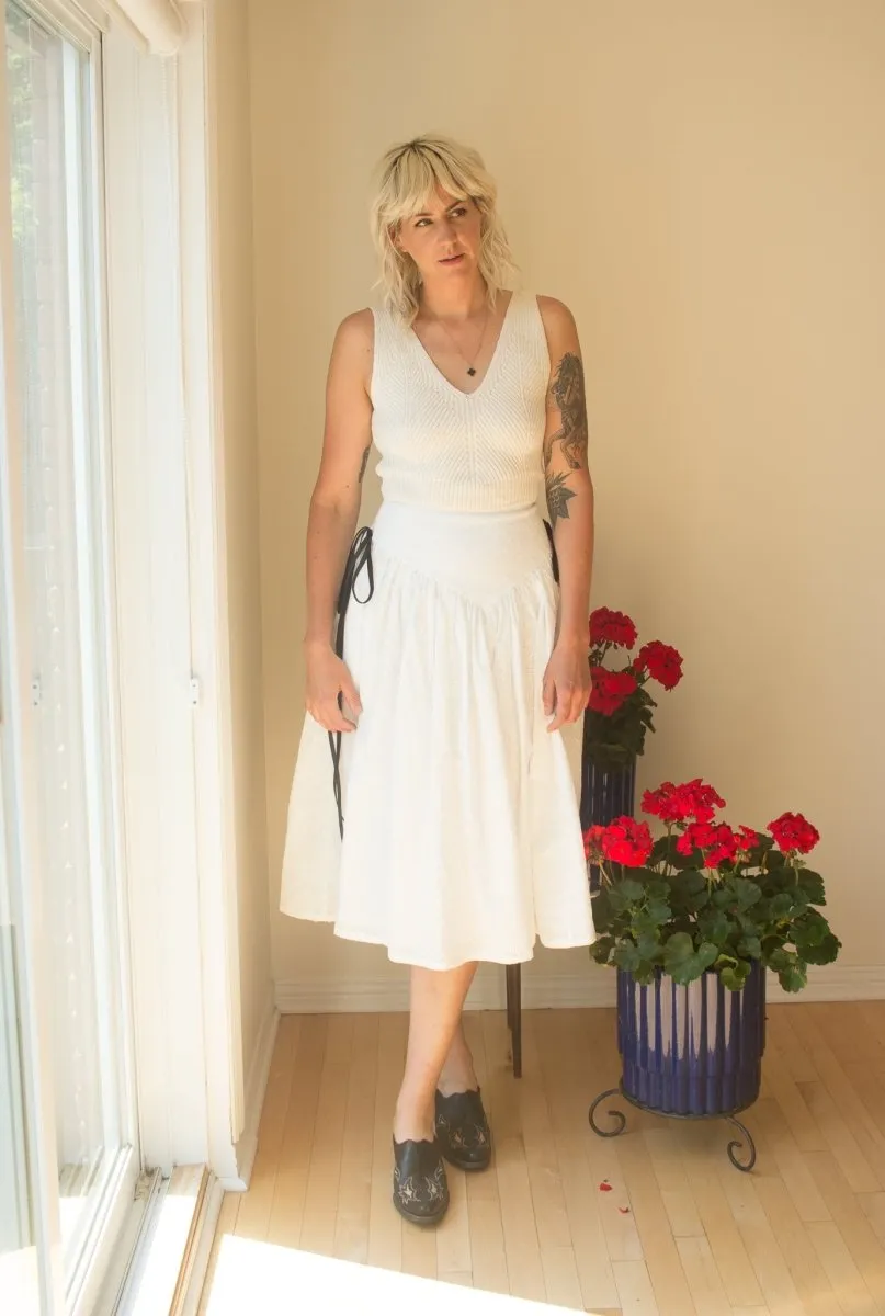 Eliza Faulkner Lucille Skirt (White Eyelet)