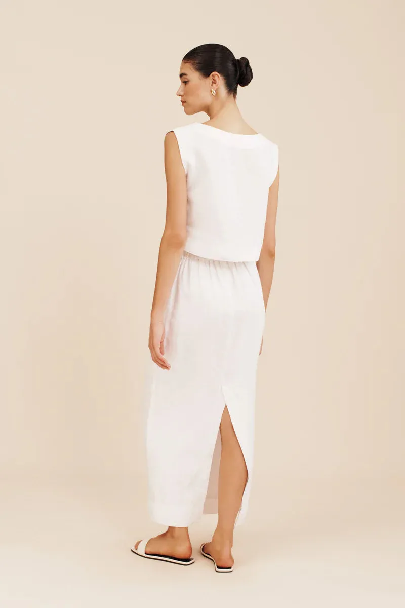 EMMA PENCIL SKIRT IVORY