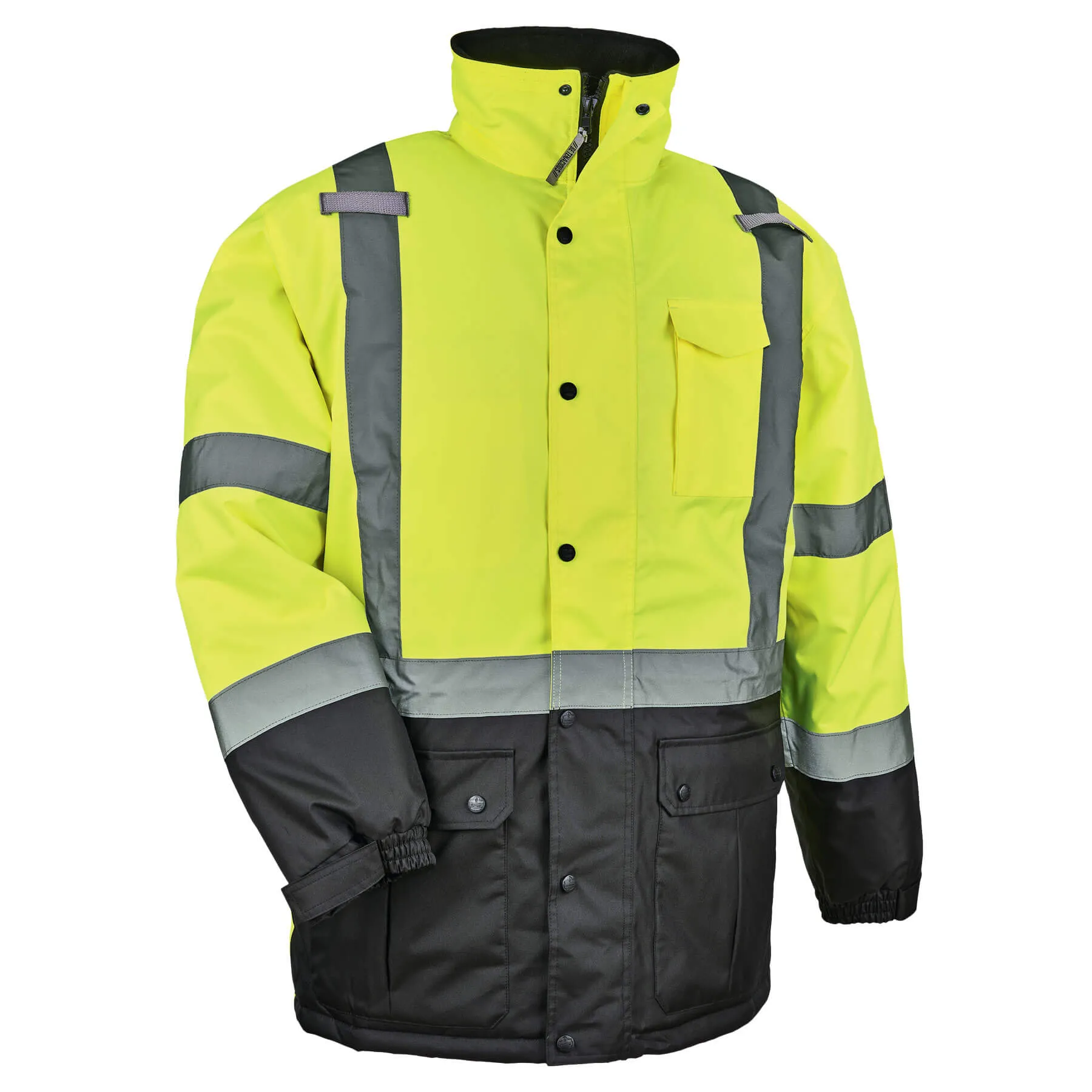 Ergodyne 25565 GloWear 8384 Type R Class 3 Thermal Parka, XL, HV Lime