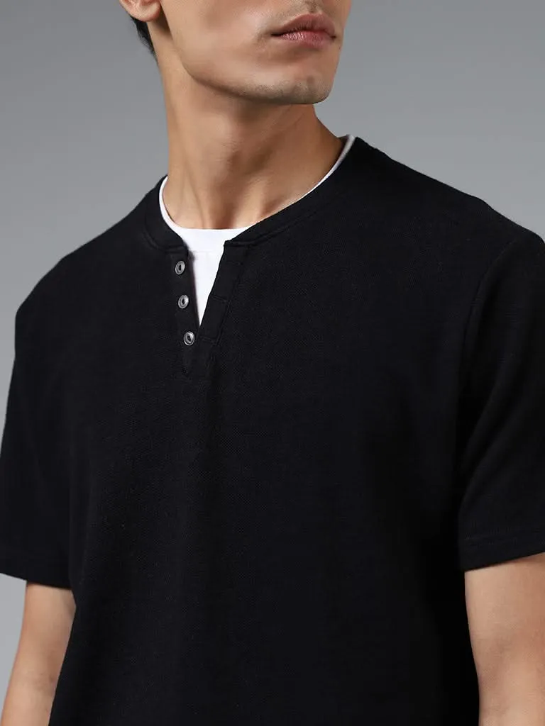 ETA Black Slim-Fit T-Shirt