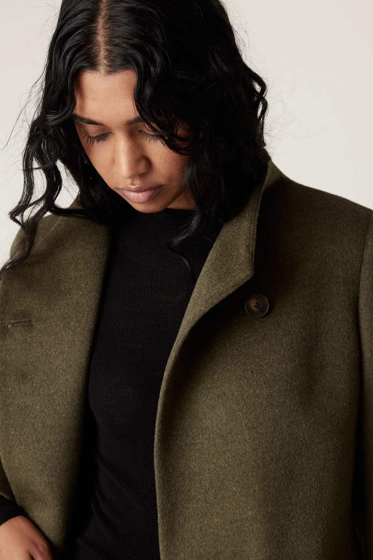 Eton Wool Coat - Khaki