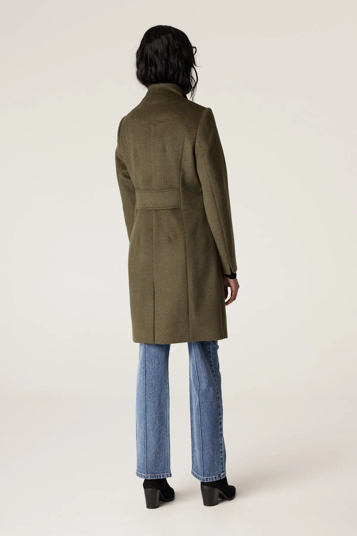 Eton Wool Coat - Khaki