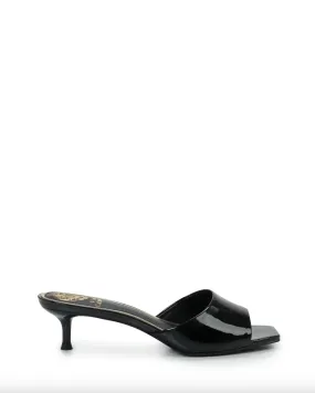 Faiza Sandal - Black Patent Leather