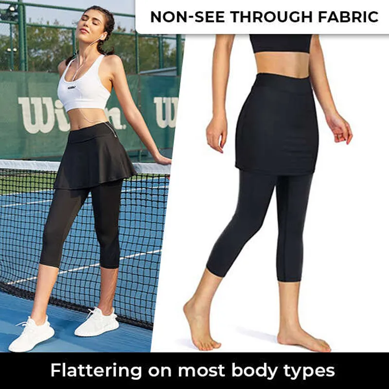 Fake Two-Piece Yoga Culottes