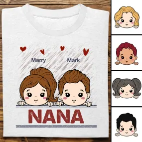 Family - Nana Papa Mommy Daddy - Personalized Unisex T-shirt, Hoodie, Sweatshirt (VT)