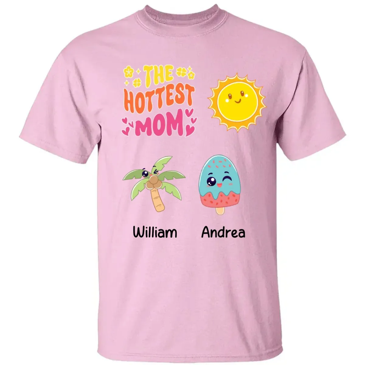 Family - The Hottest Mom Summer Vibe Groovy - Personalized Unisex T-shirt, Hoodie, Sweatshirt