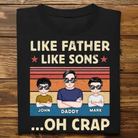 Father - Like Father Like Son - Personalized T-Shirt