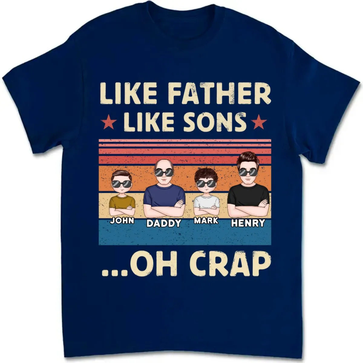 Father - Like Father Like Son - Personalized T-Shirt