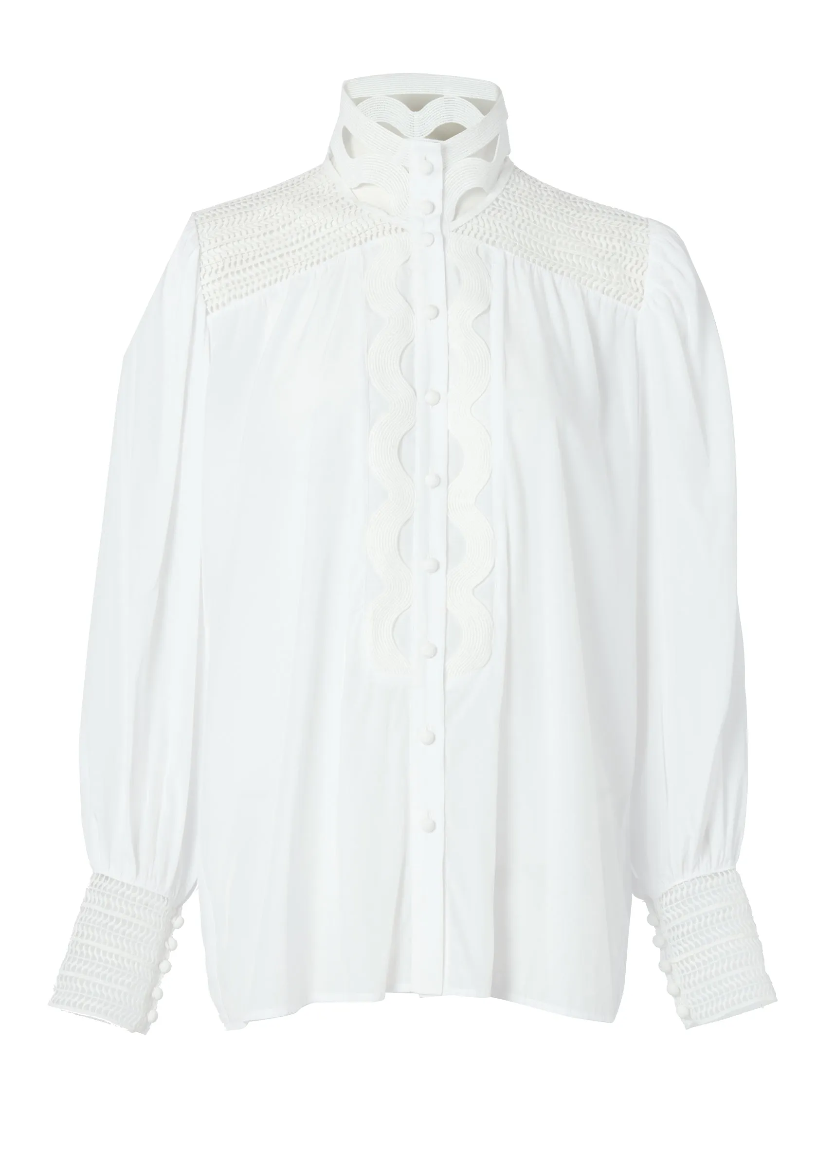 Featherton Lace Shirt (White)