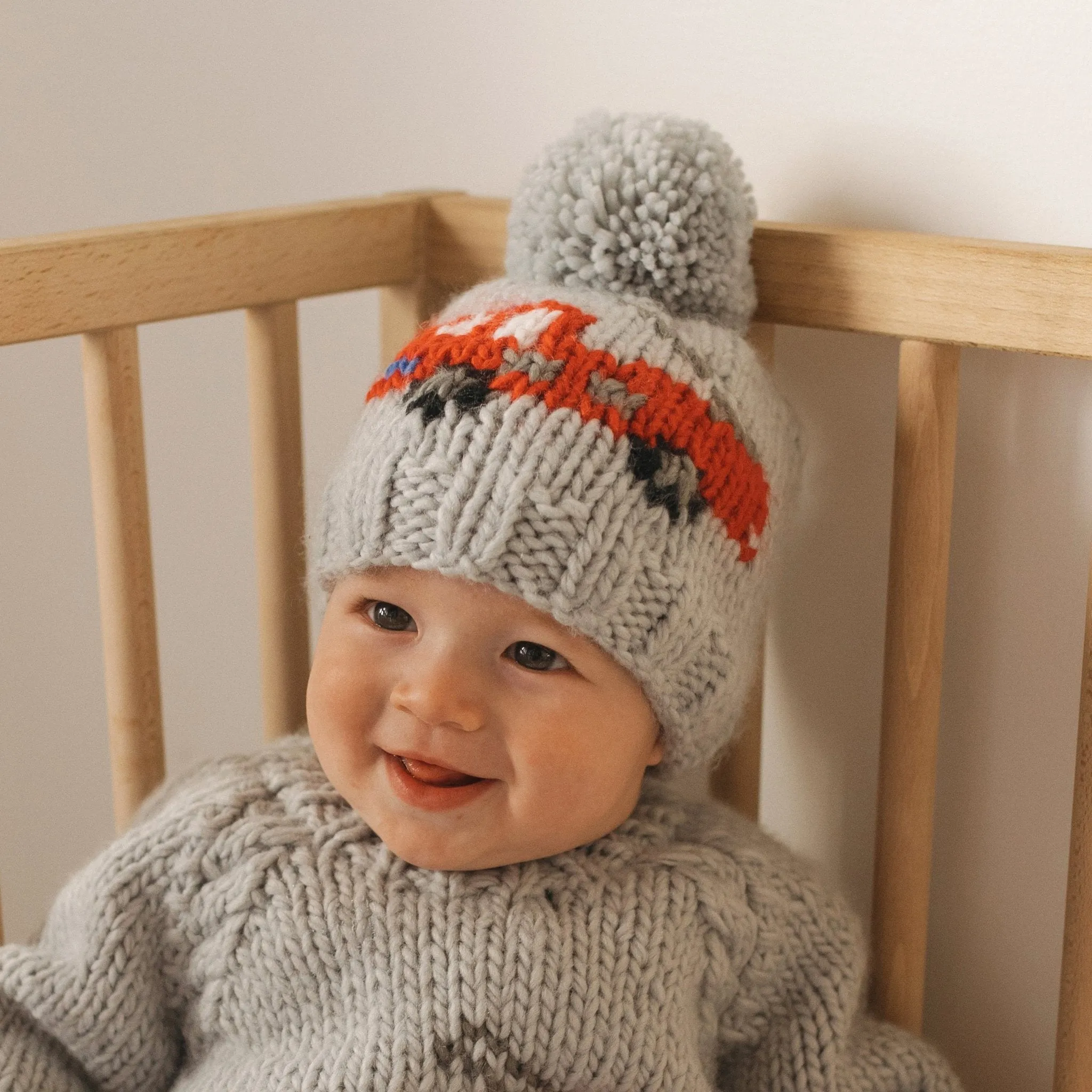 Fire Engine Beanie Hat for Baby & Kids