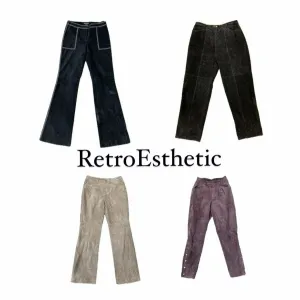 Flared Suede Pants (DR-080)