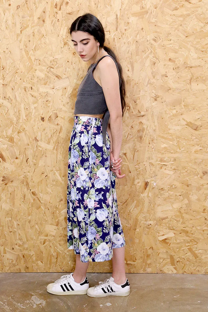 Floral Fresh High-Waisted Cullotes