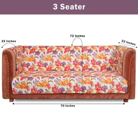 Floral Garden Quilted Sofa Cover Set