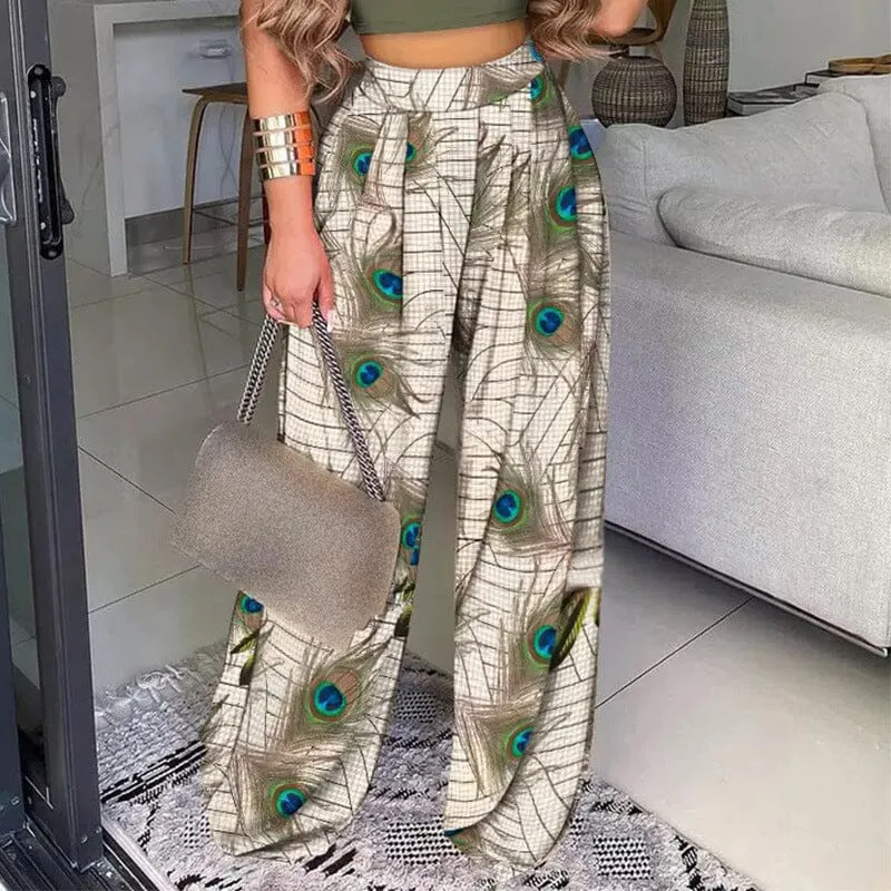 Floral Print Track Pants