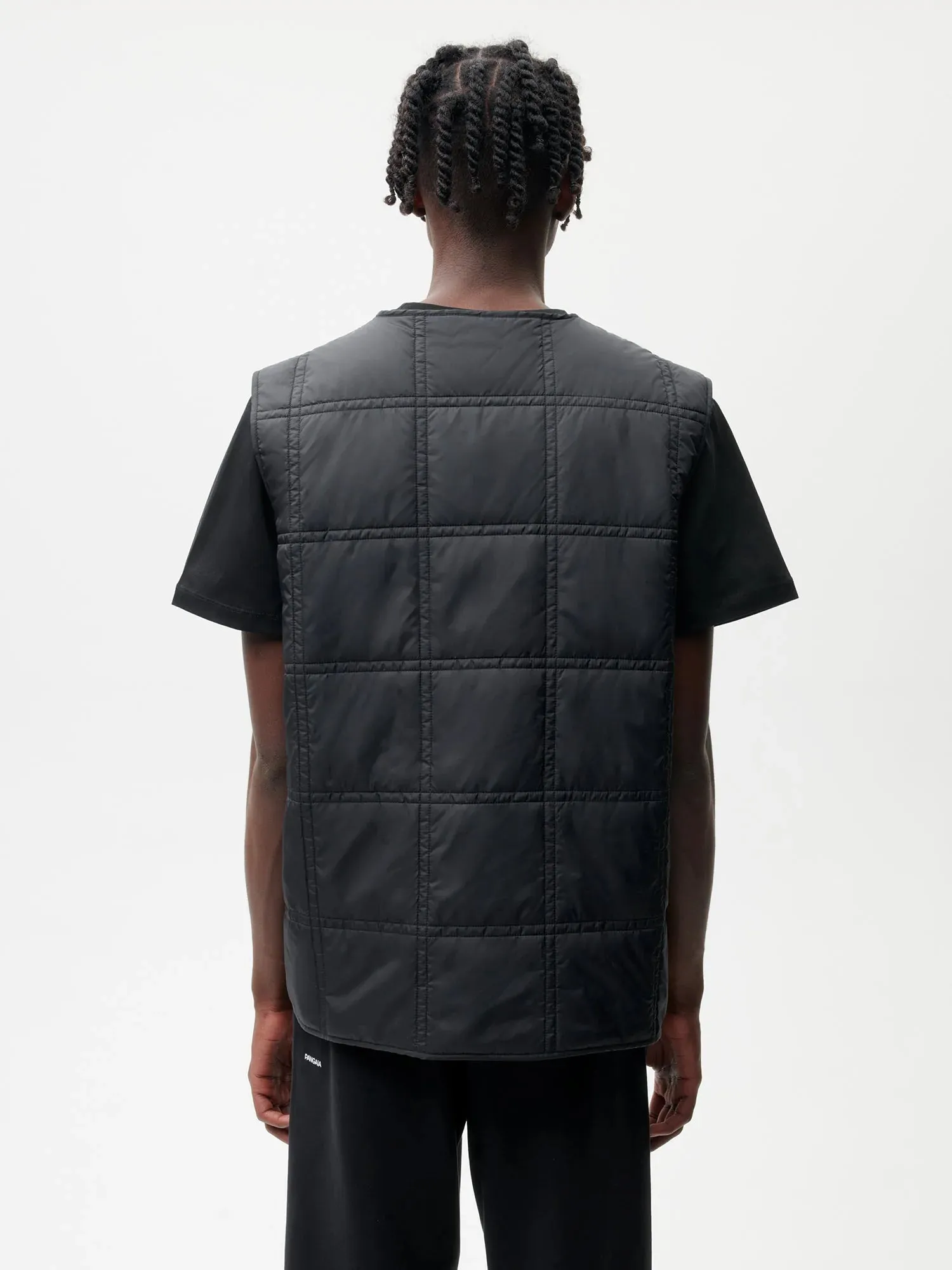 FLWRDWN™ Quilted Gilet—black