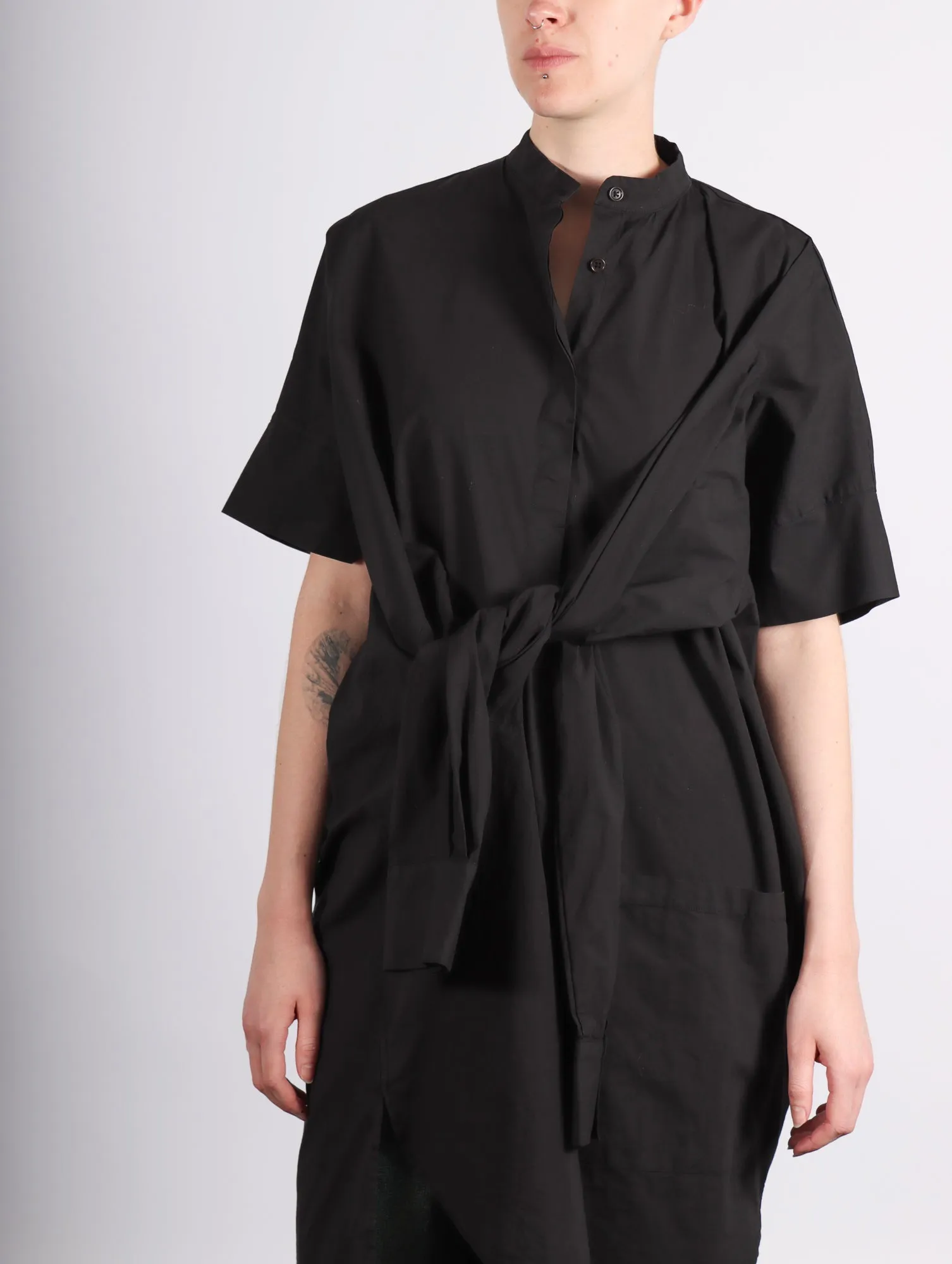 Fold Shirt in Black by Henrik Vibskov