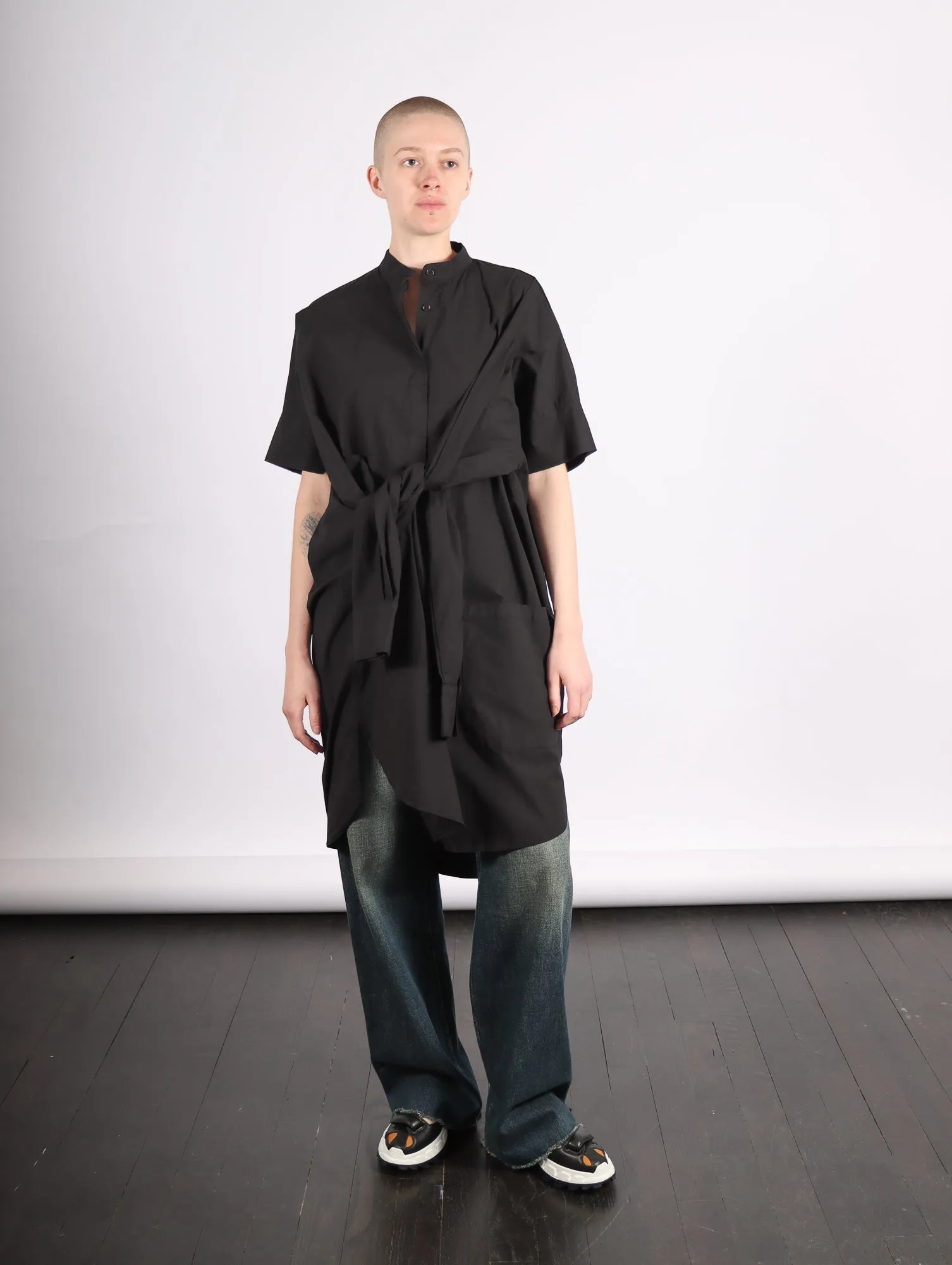 Fold Shirt in Black by Henrik Vibskov