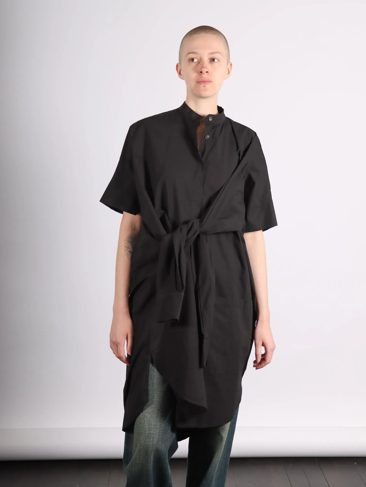 Fold Shirt in Black by Henrik Vibskov